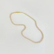 Dainty tennis necklace