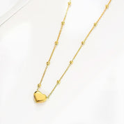 Gold heart necklace
