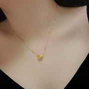 Gold heart necklace