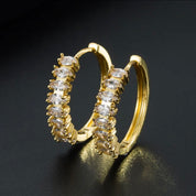 Diamond Hoop Earrings