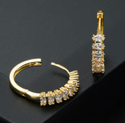 Diamond Hoop Earrings