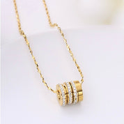 Gold ring necklace