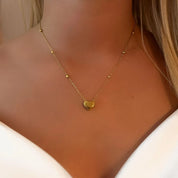 Gold heart necklace