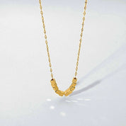 Gold Cube Necklace