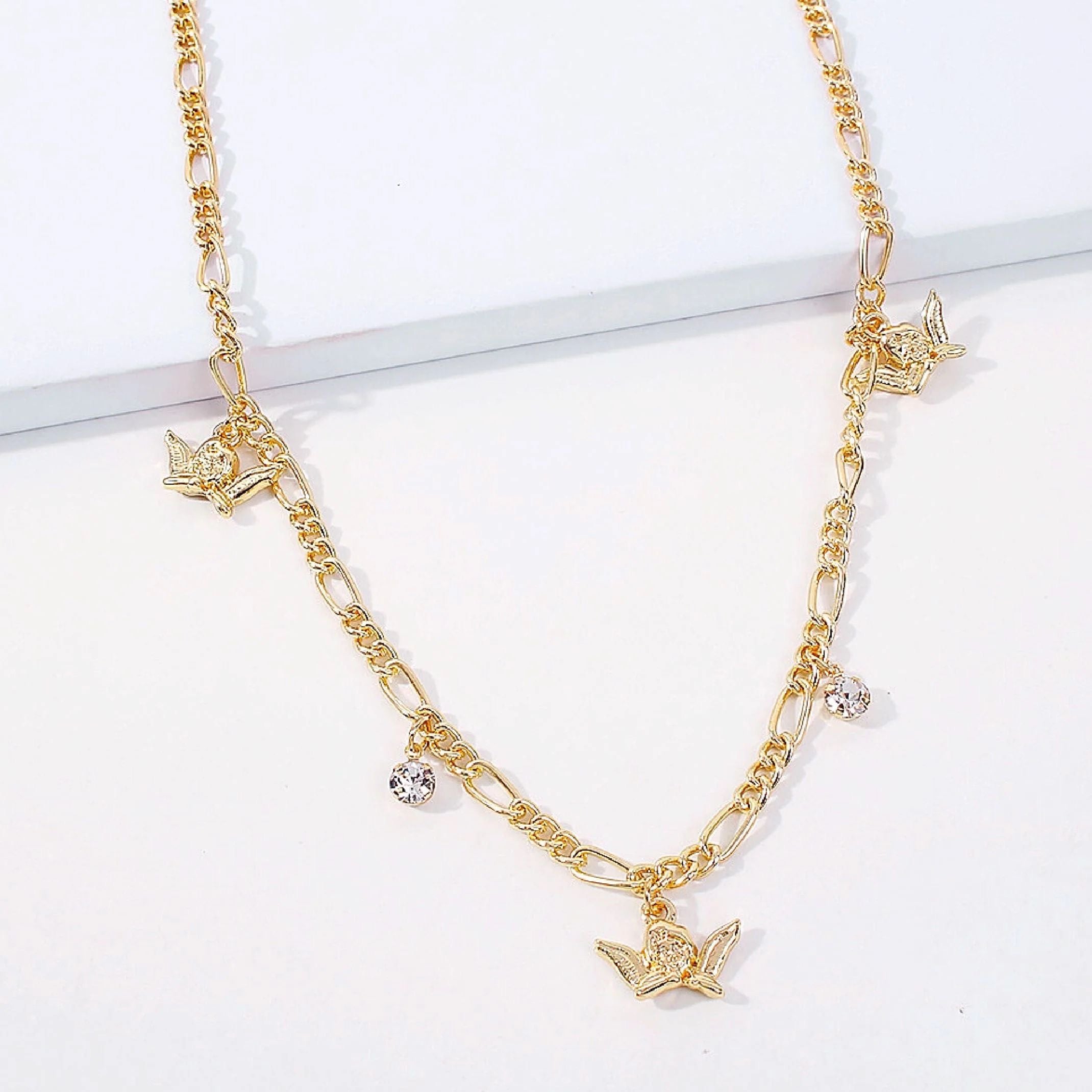 Gold angel chain 