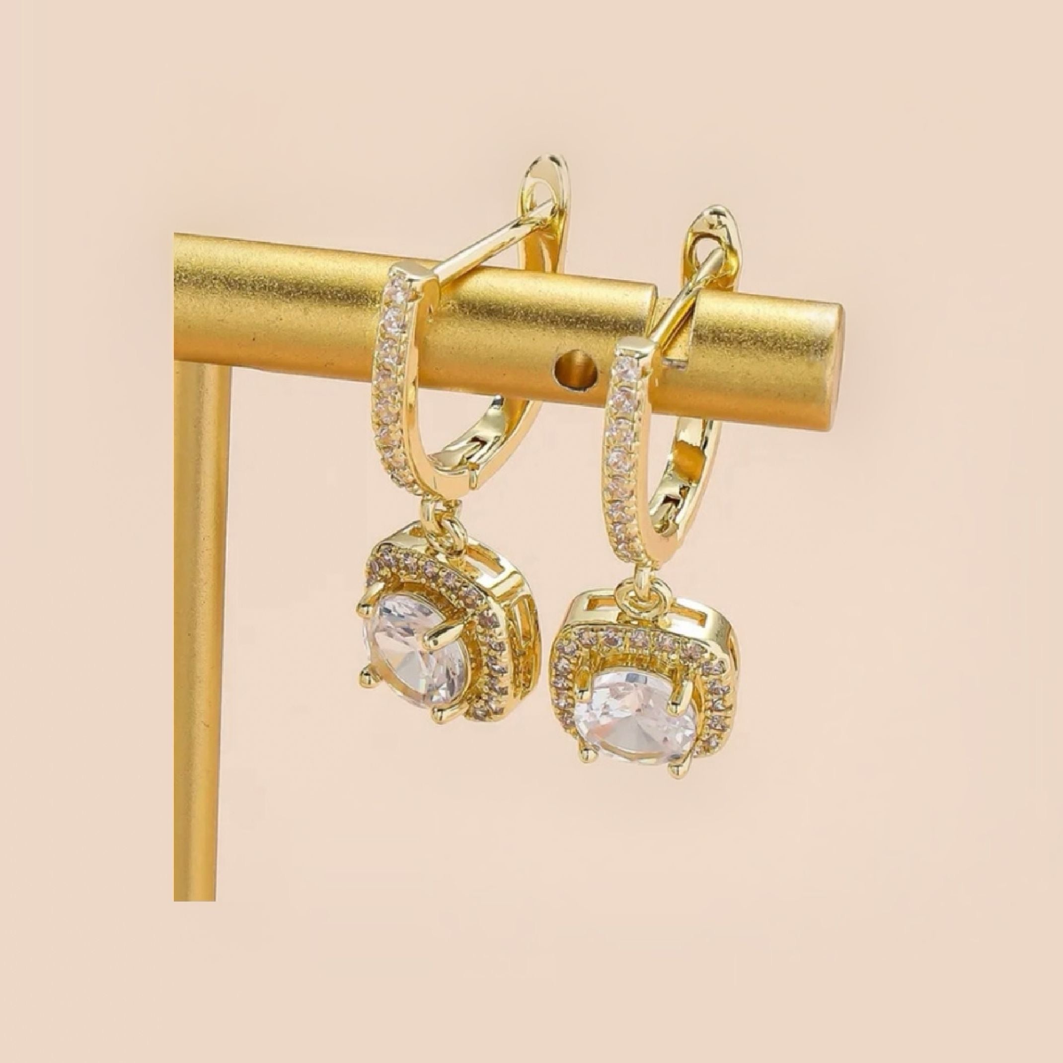 Luxe Diamond Huggie Earrings