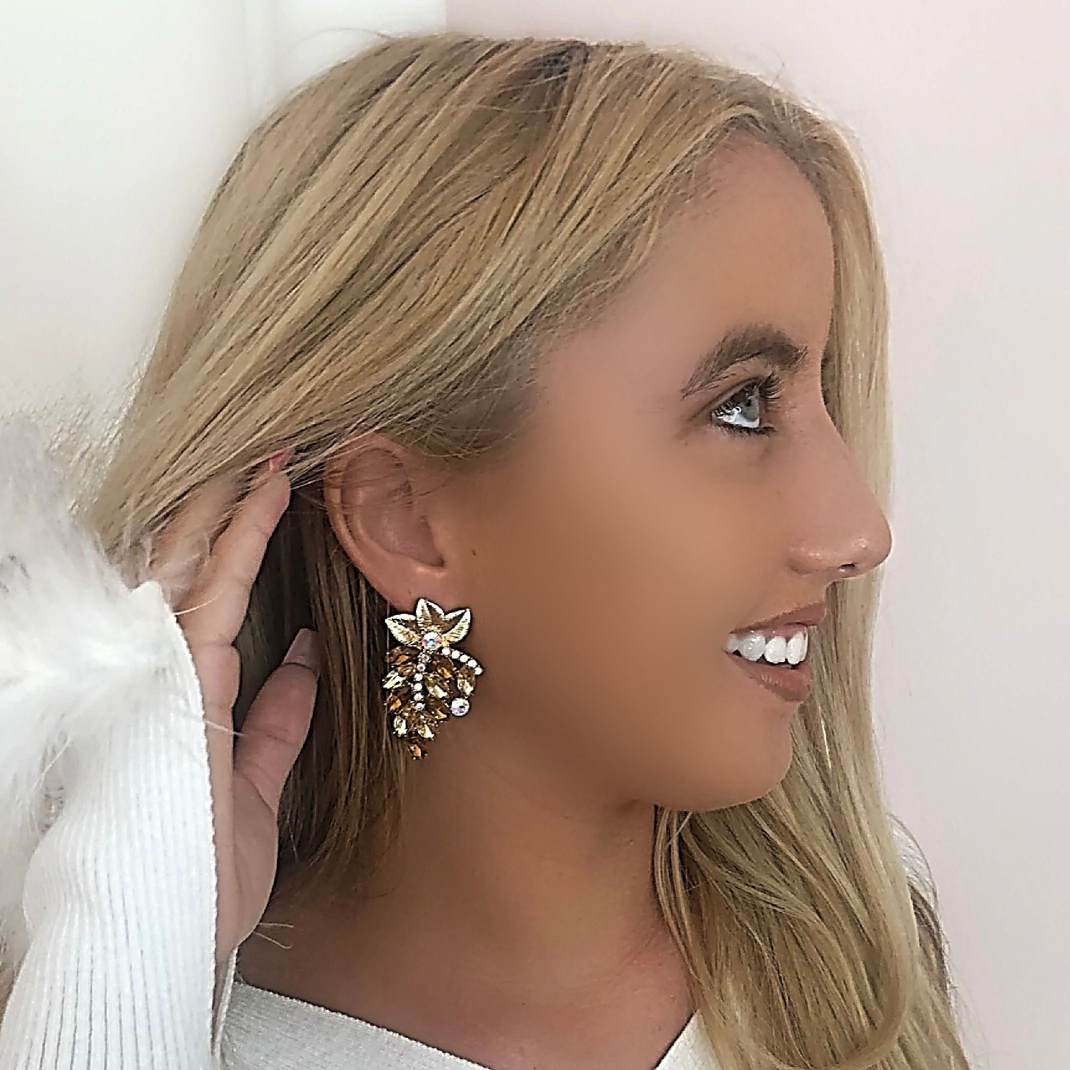 Autumn leaf earrings