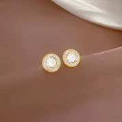 Diamond stud earrings