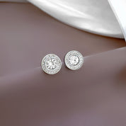 Diamond stud earrings
