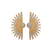 Embellished sun earrings