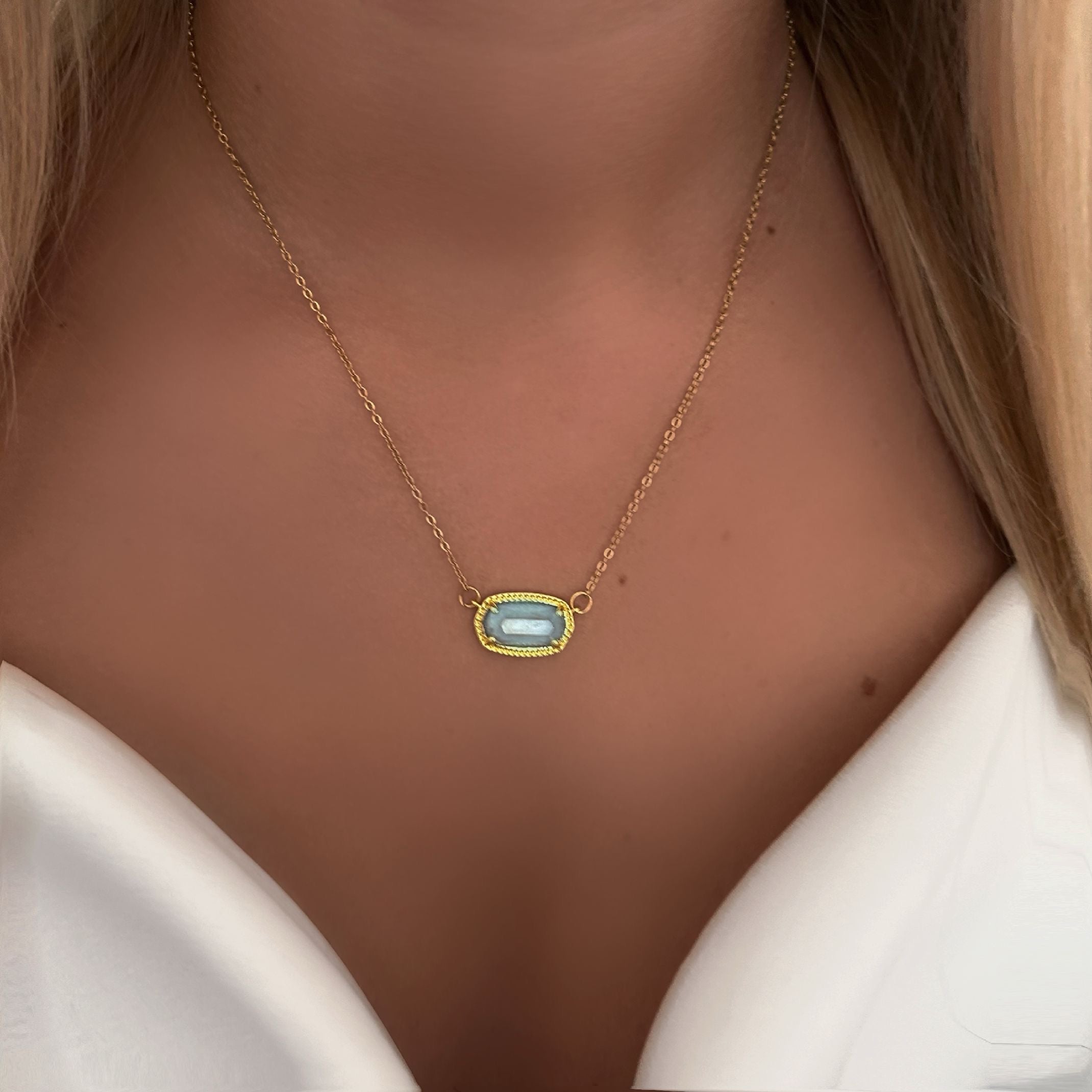 Aquamarine necklace 