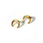 Gold horseshoe earrings 