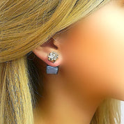 Black and silver earrings 