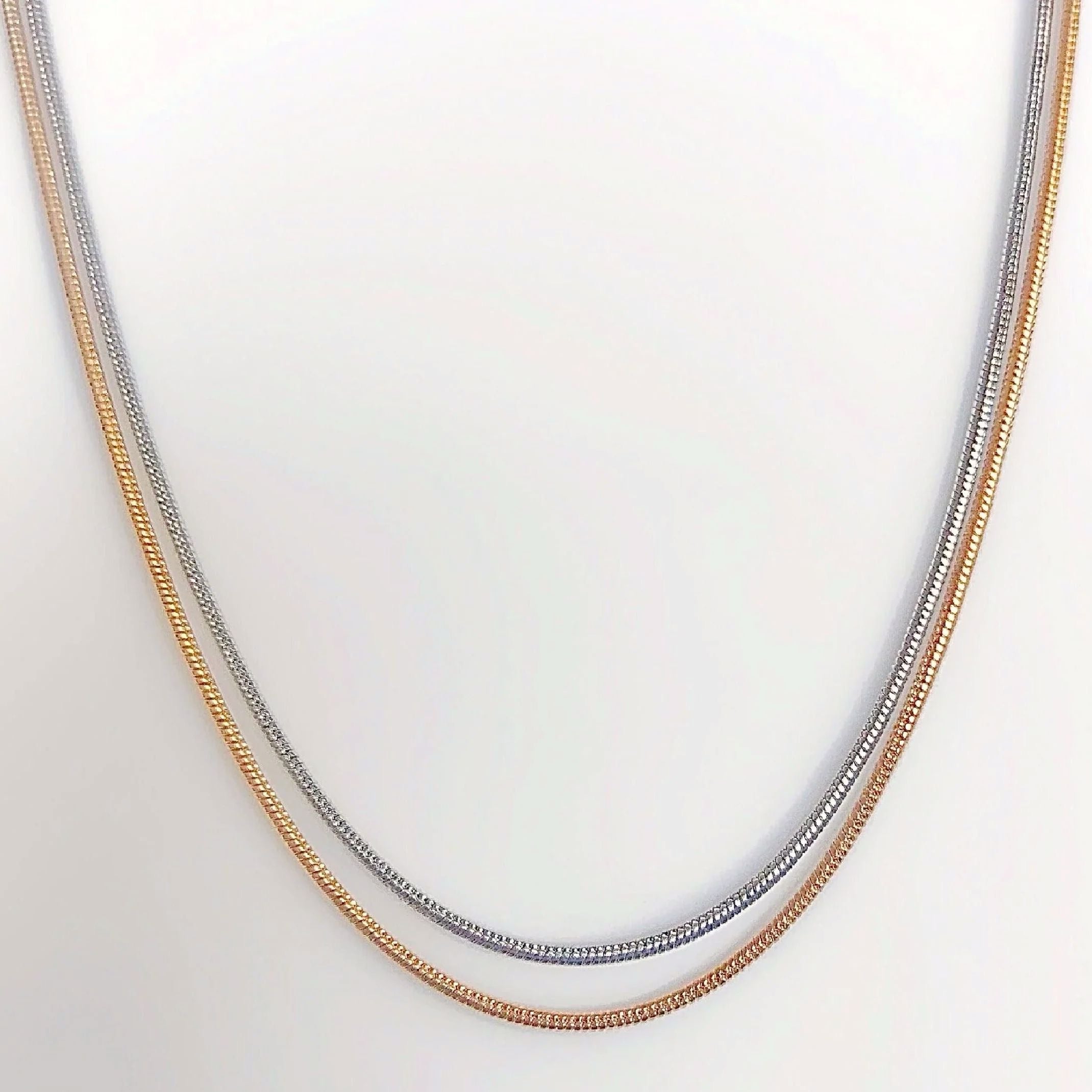 Dainty gold and silver chains