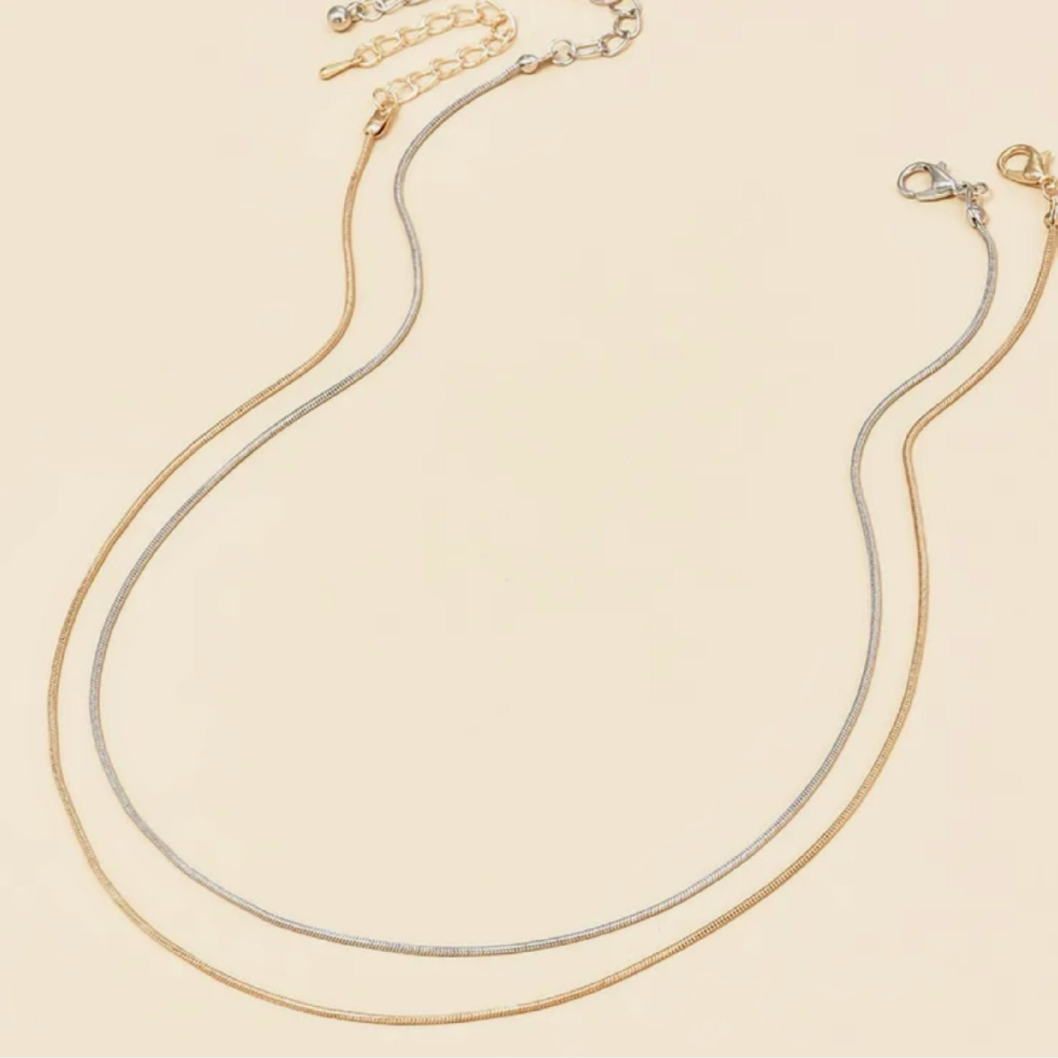 Dainty gold & silver chains