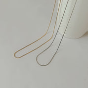Dainty silver and gold chains