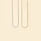 Dainty gold and silver chains