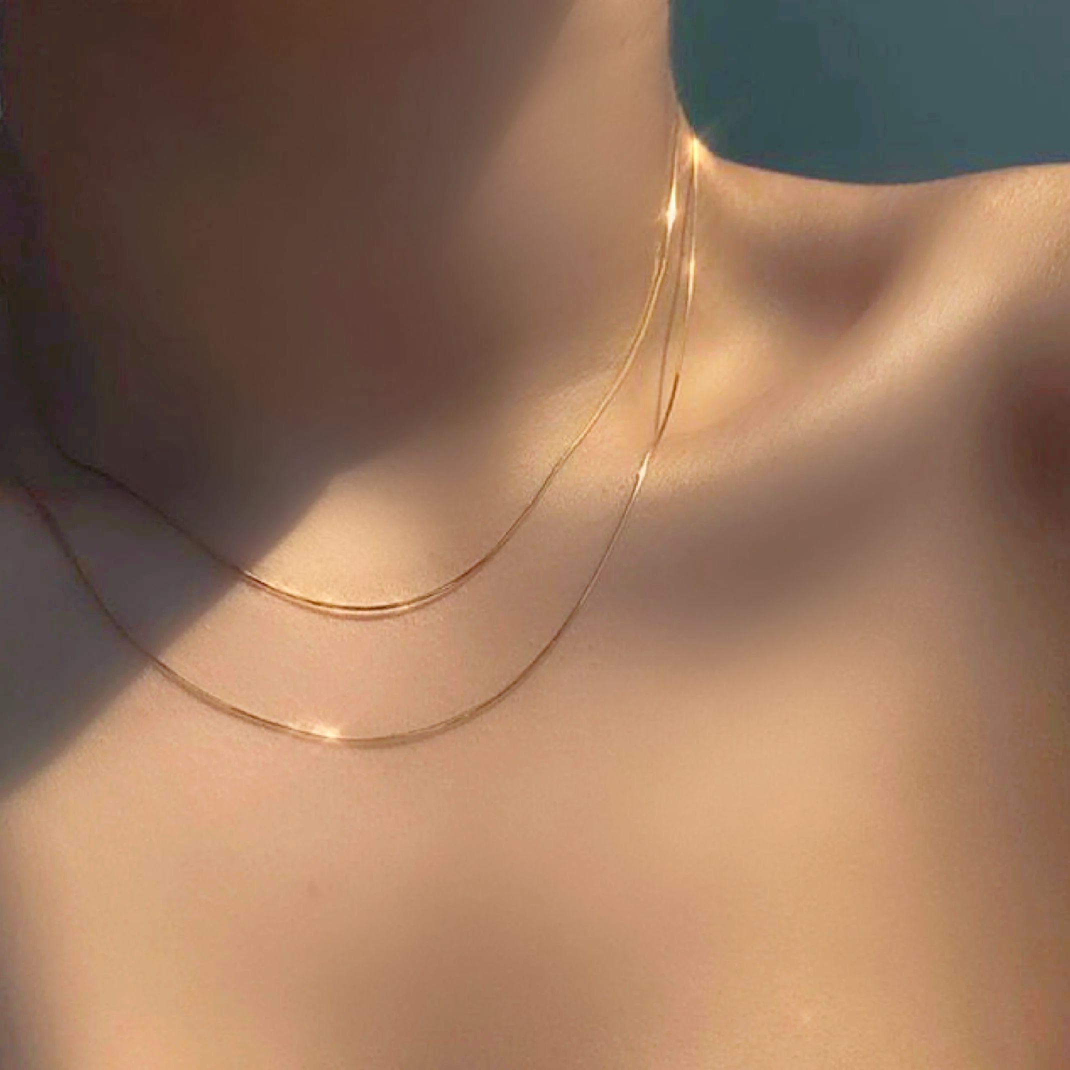 14k gold dainty chains