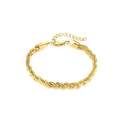 Gold twist bracelet