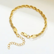 Gold twist bracelet