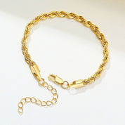 Gold twist bracelet 