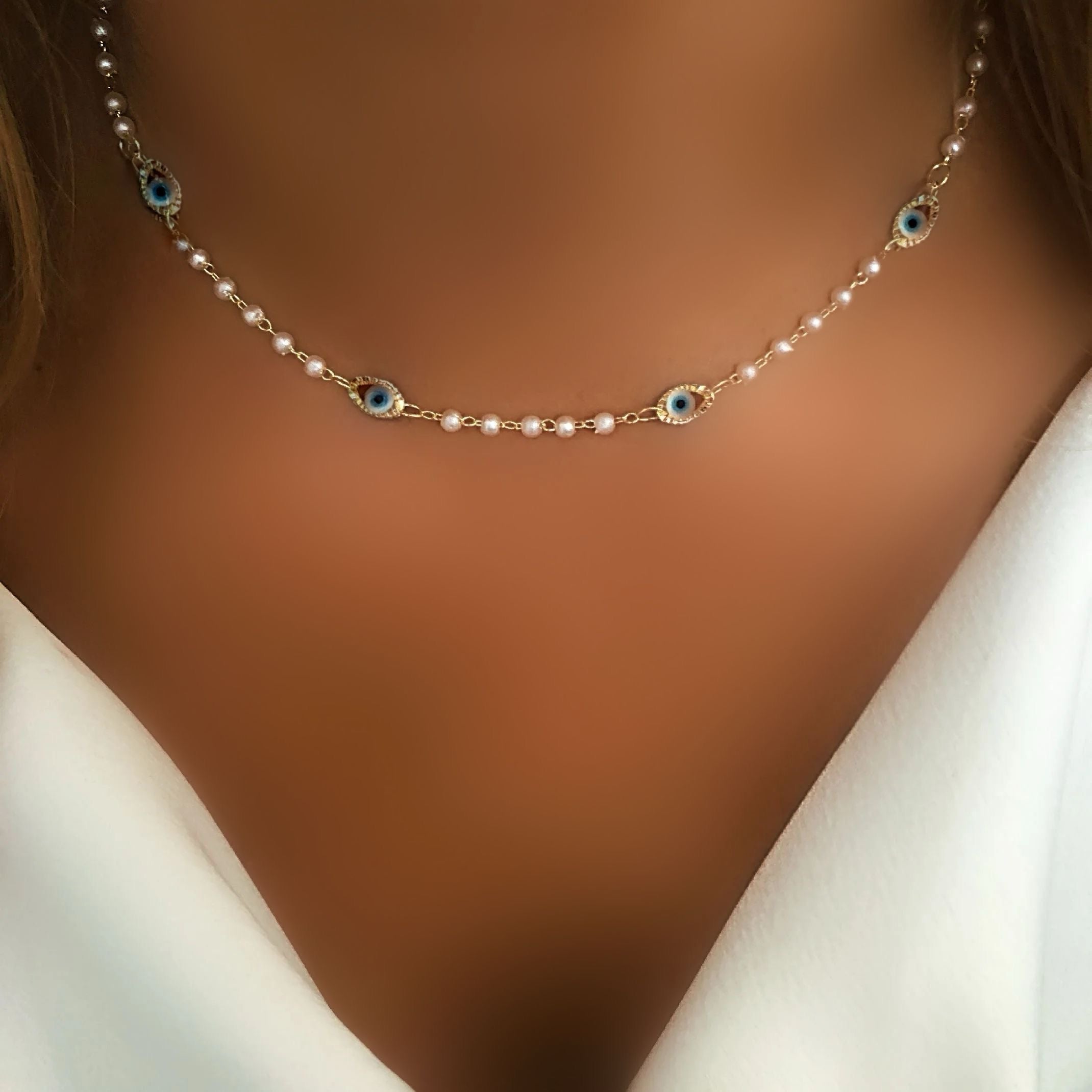 Evil eye necklace