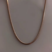 Rose gold snakeskin chain