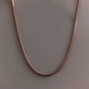 Rose gold snakeskin chain 
