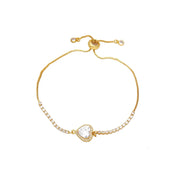 Diamond heart bracelet