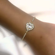Diamond heart bracelet 