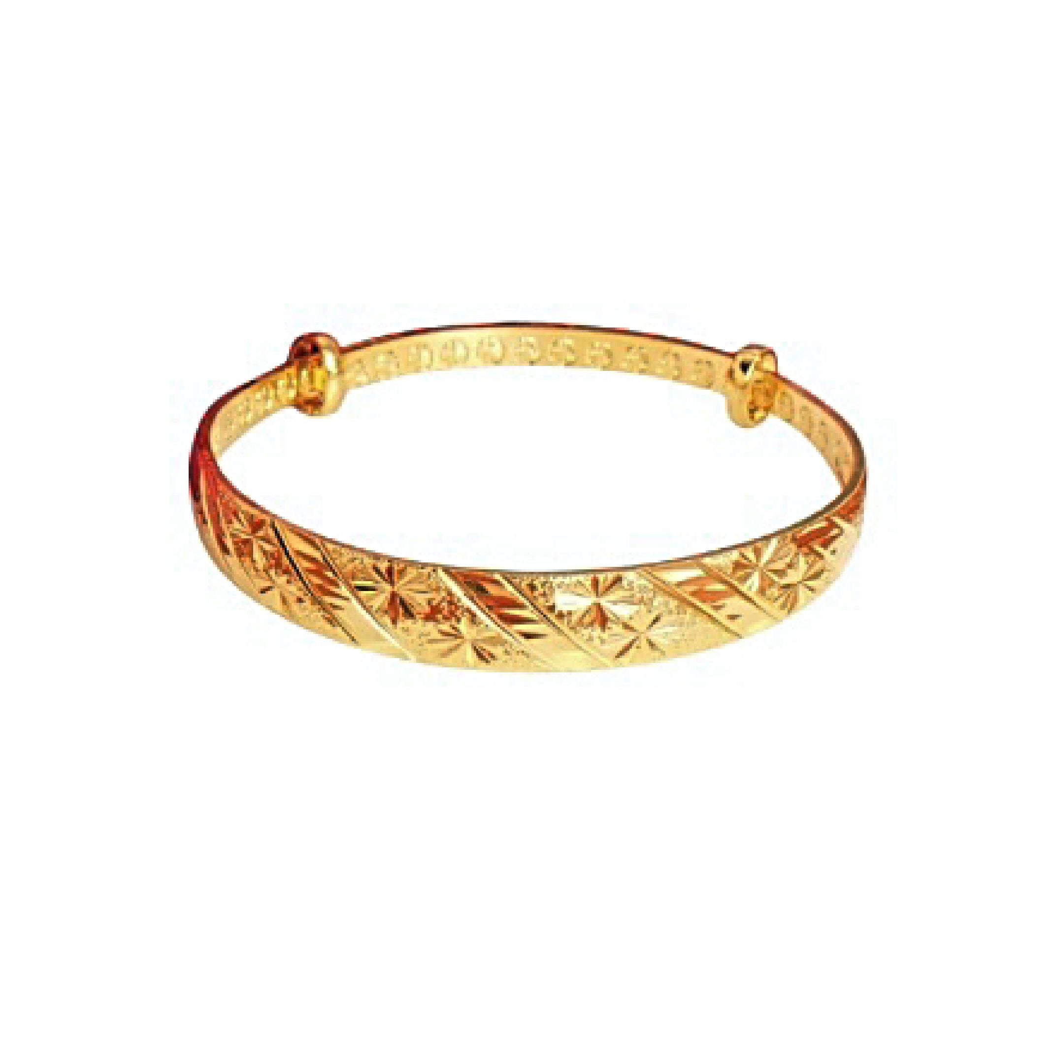 Gold bangle bracelet