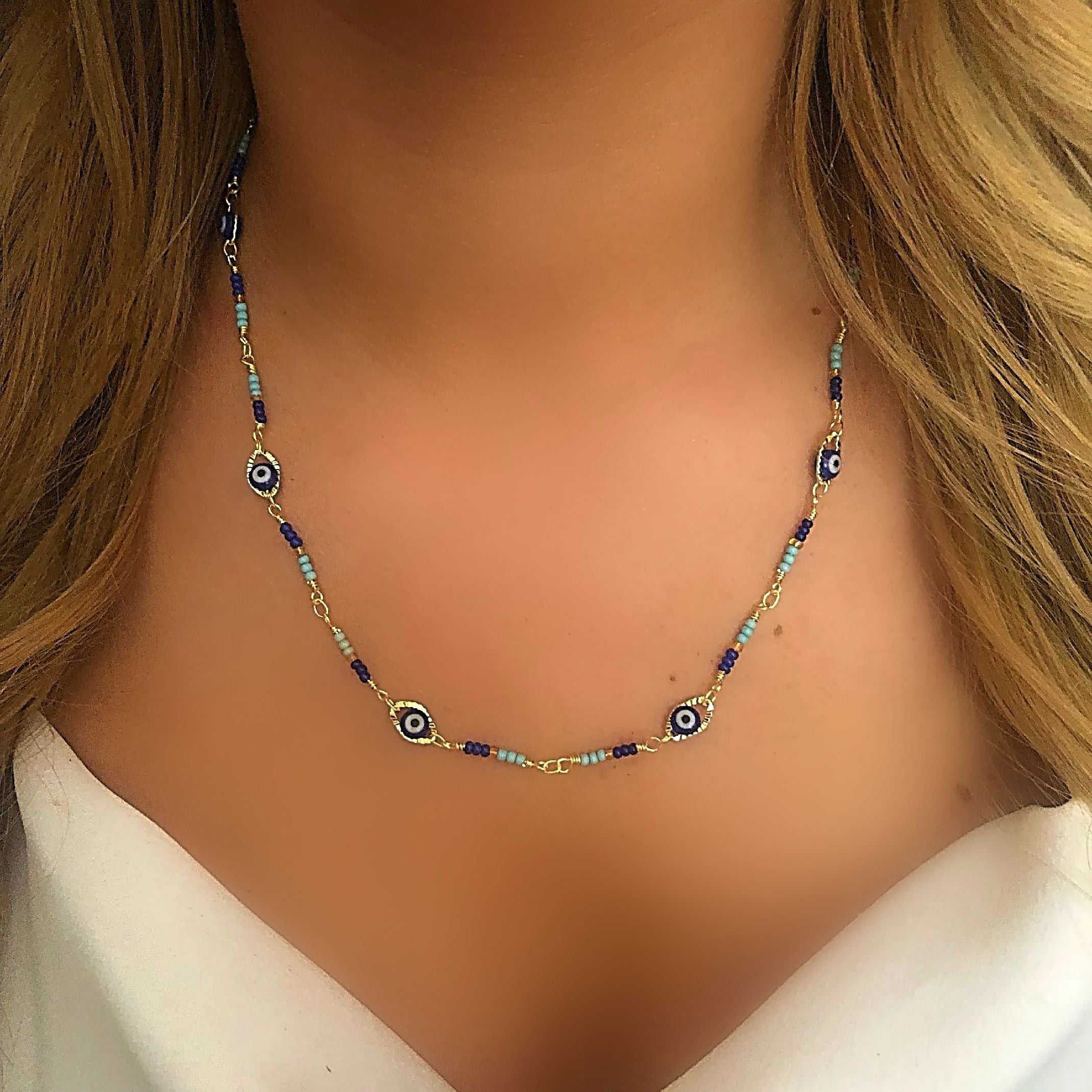 Evil eye necklace