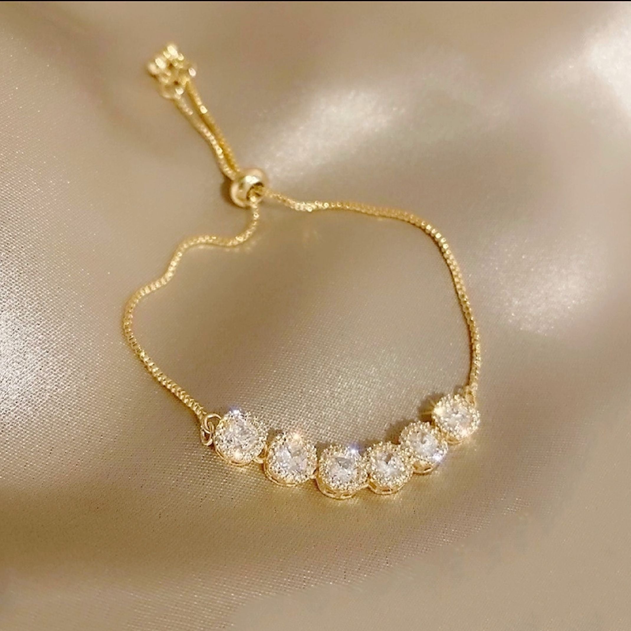 Multi diamond tennis bracelet