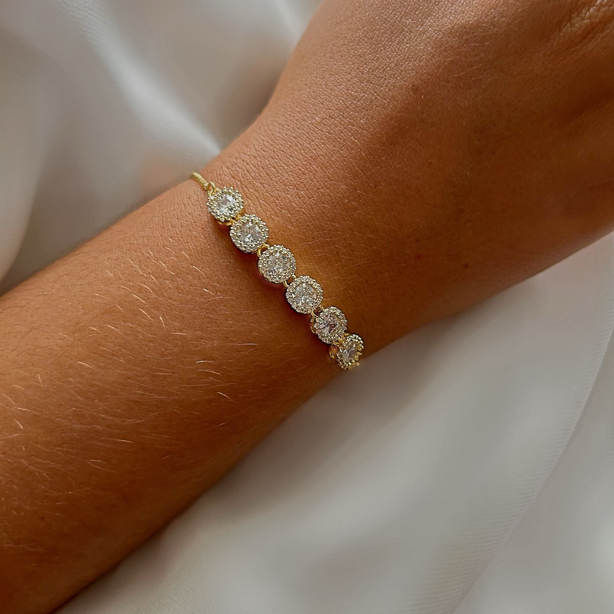 Multi diamond tennis bracelet 