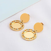 Gold Roman Earrings 