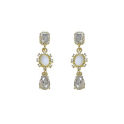 Diamond dangle earrings 