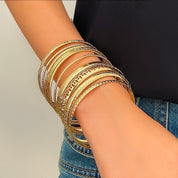 Gold bangle set