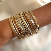 Gold bangle set
