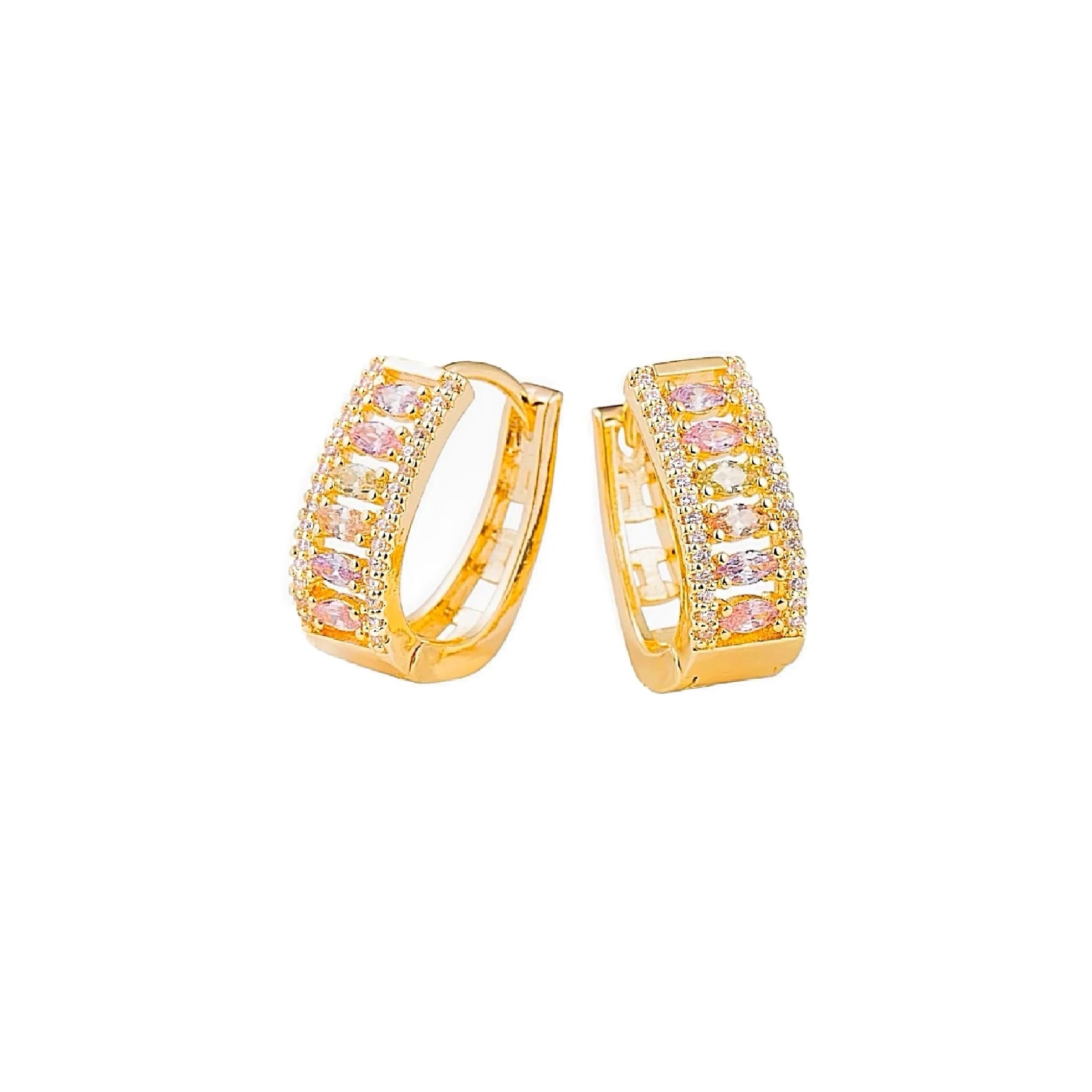 Pastel hoop earrings