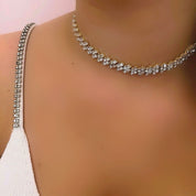 Diamond choker necklace