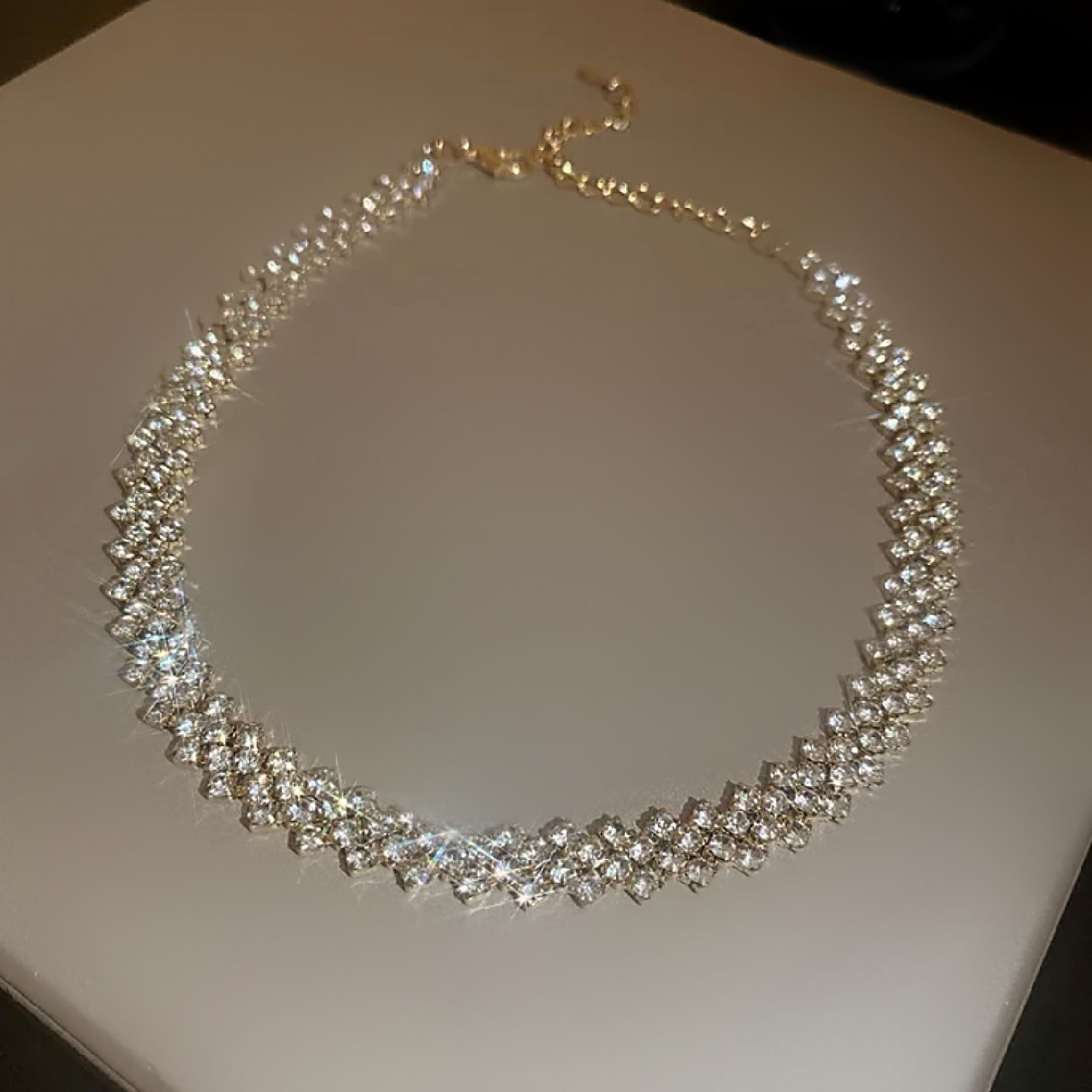 Diamond choker necklace