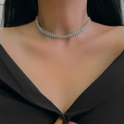 Diamond choker necklace