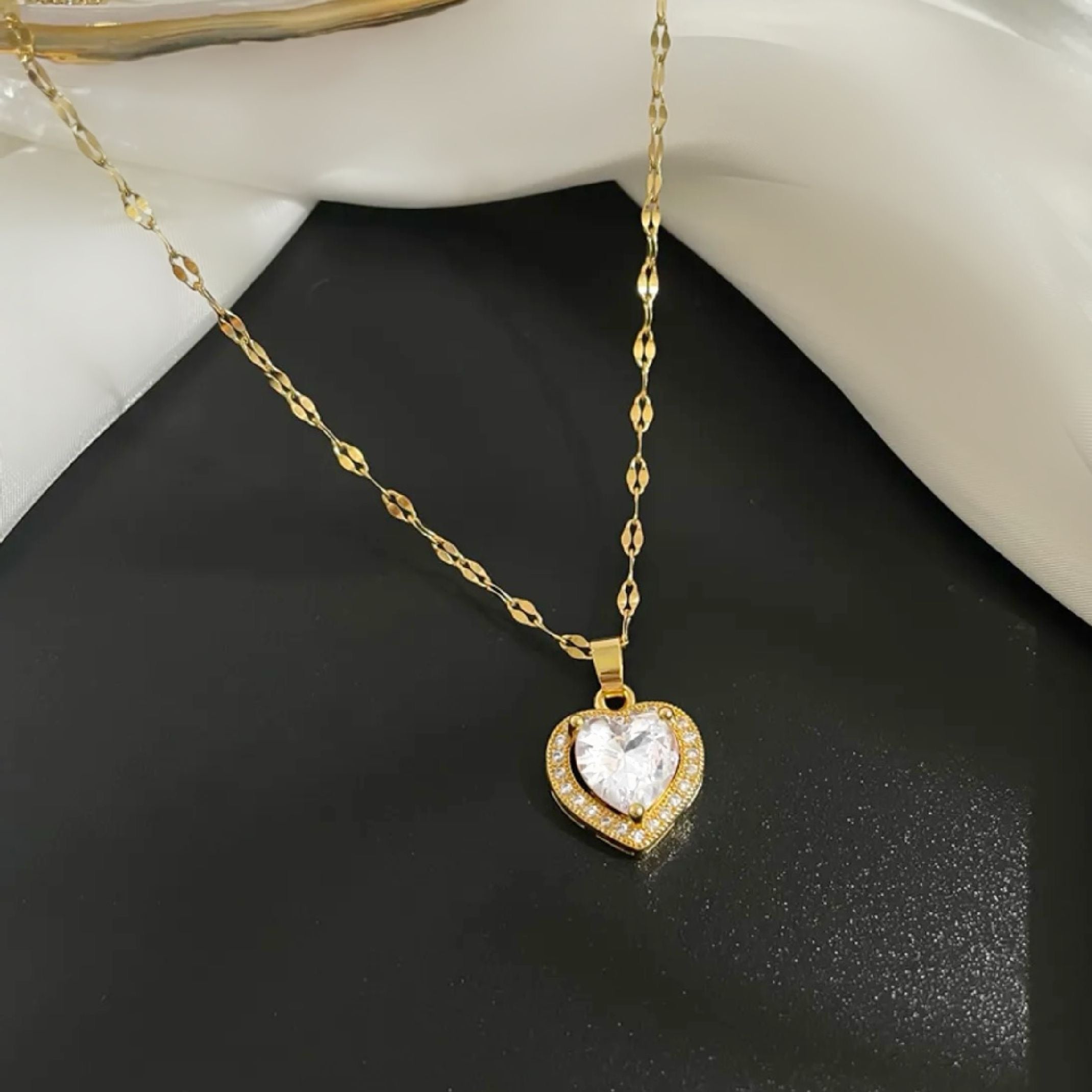 Diamond heart necklace