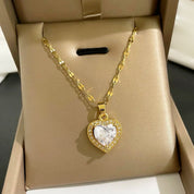 Diamond heart necklace