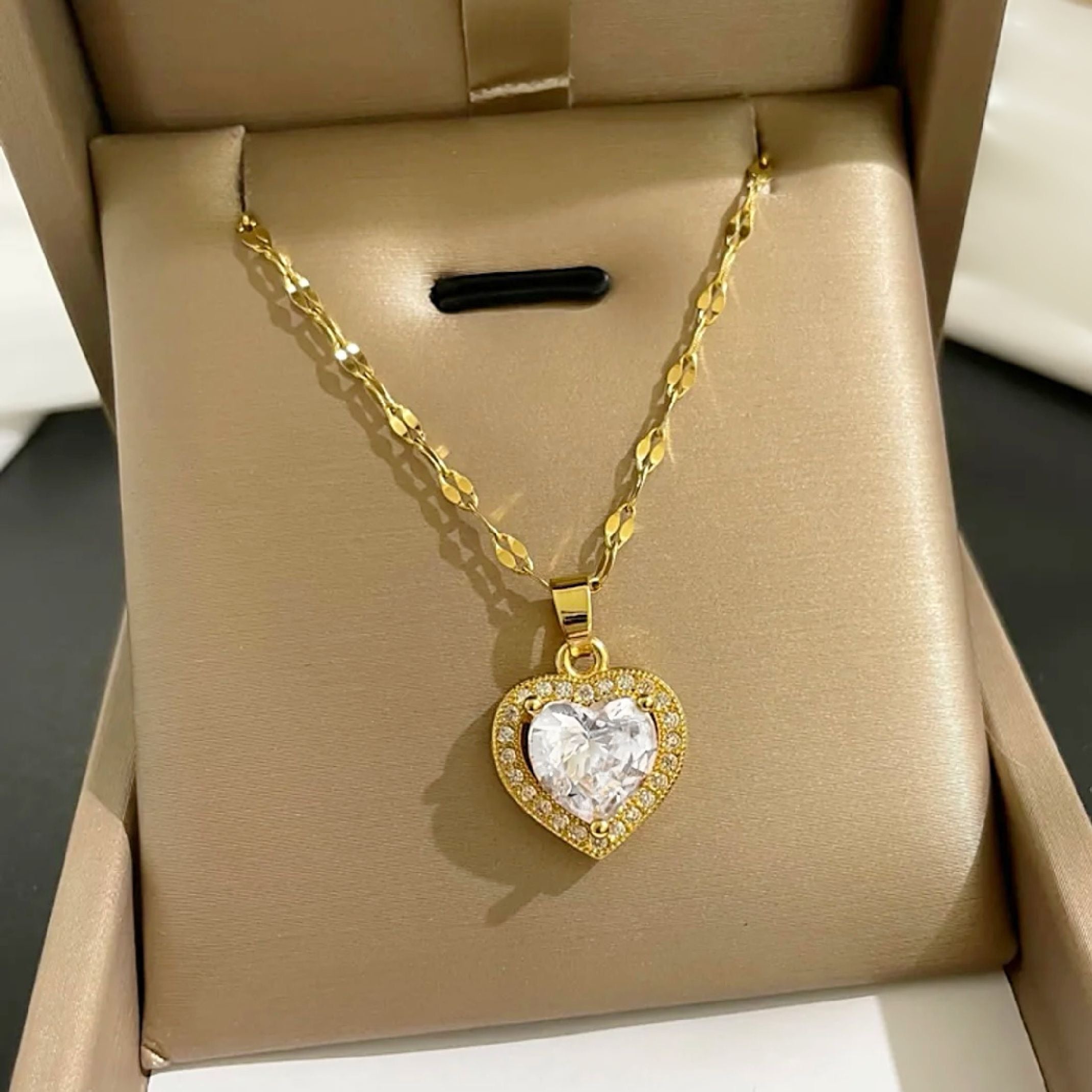 Diamond heart necklace