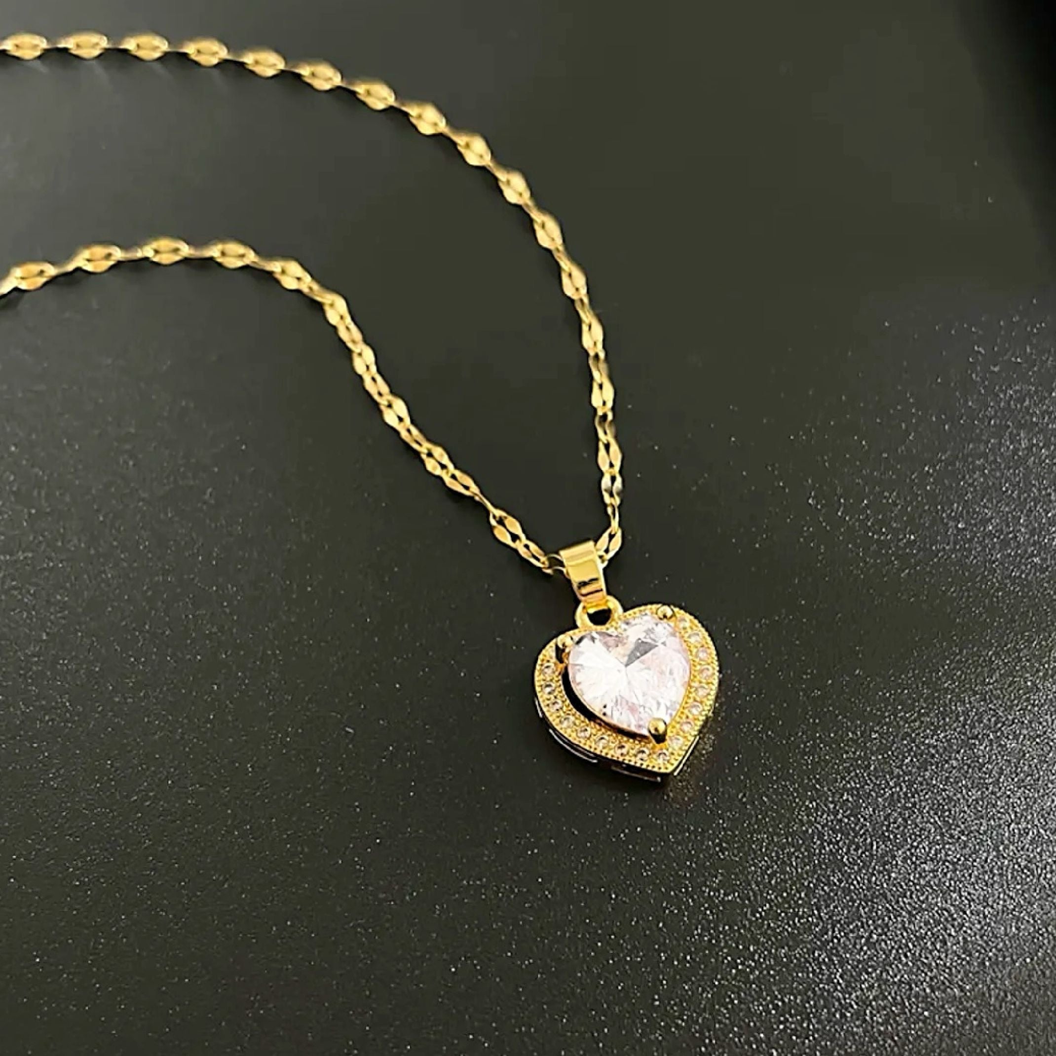 Diamond heart necklace