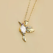Hummingbird necklace 