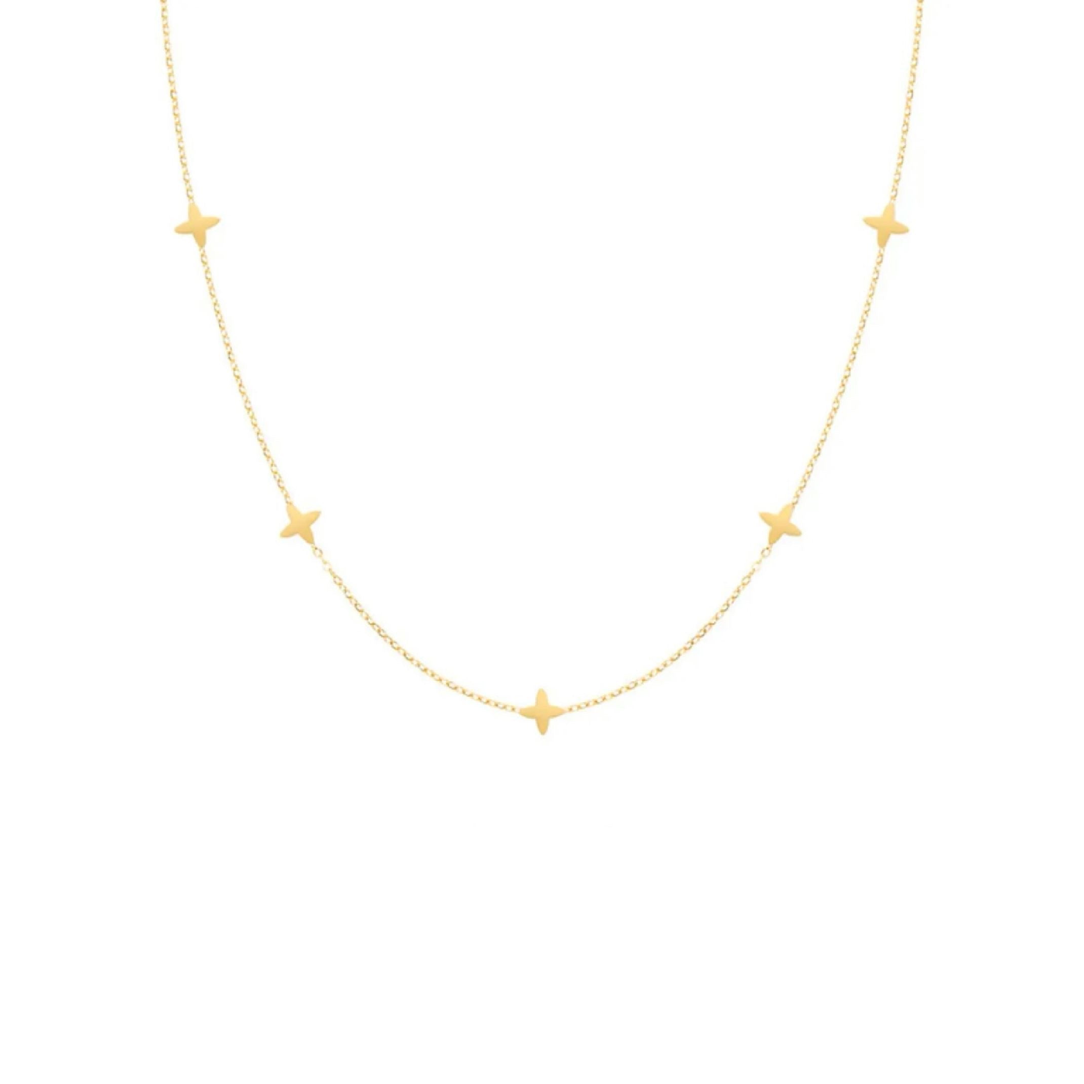 Multi star necklace