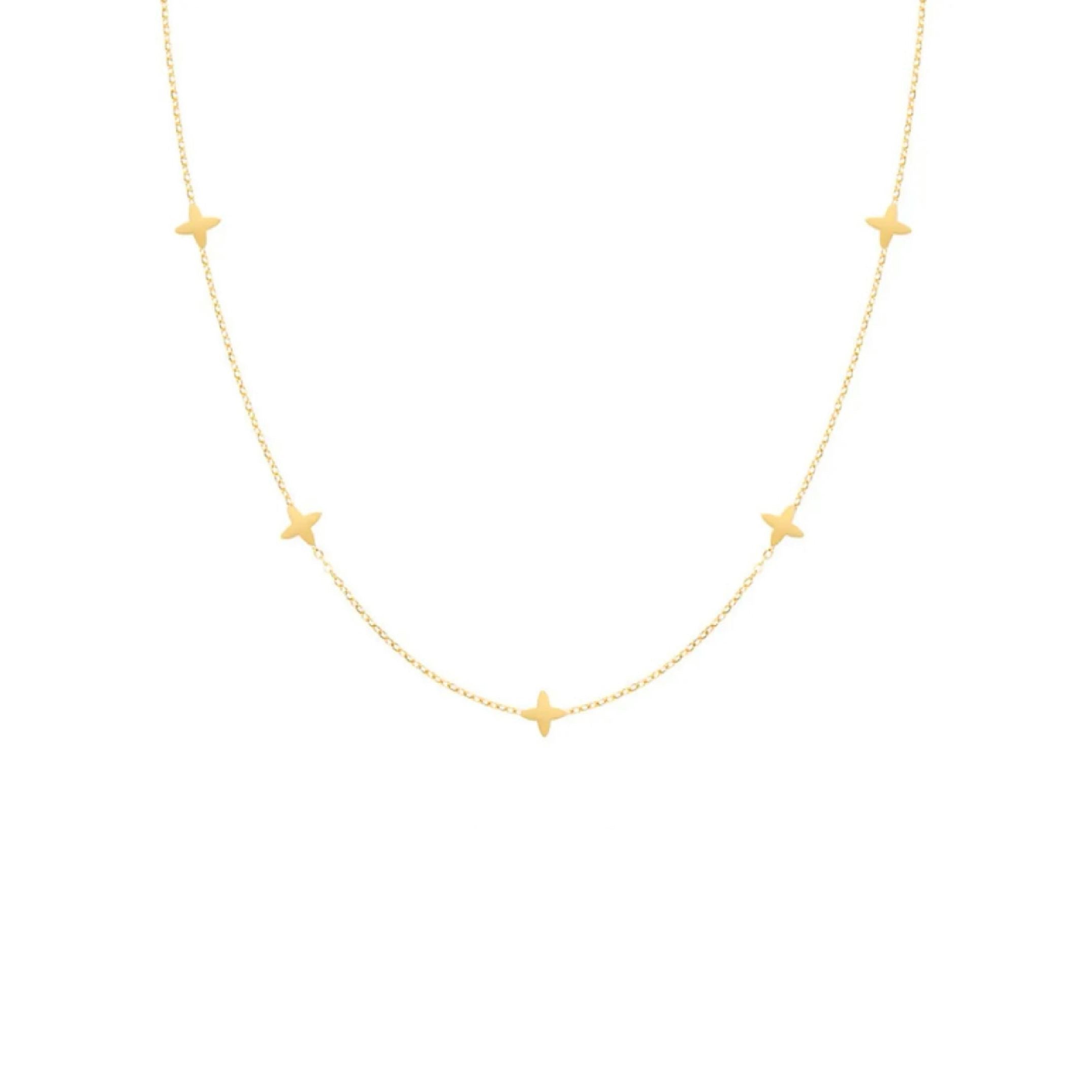 Multi star necklace 