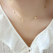 Multi star necklace